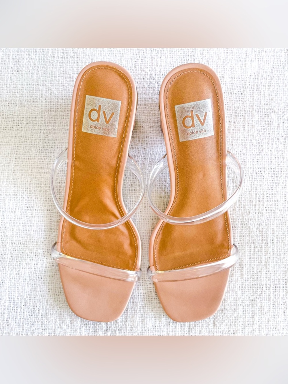 Dolce Vita neutral strappy heels. - Picture 4 of 13